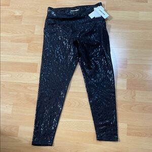 DKNY Shimmer Black Leggings